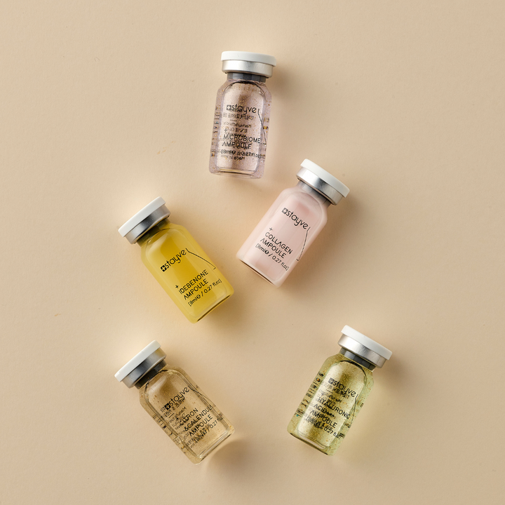 5 high-performance formulations includes  Citron & Calendula, Microbiome Ampoule, Idebenone Ampoule,  Collagen Ampoule, Medisco SkinBooster Hyaluronic Acid Ampoule