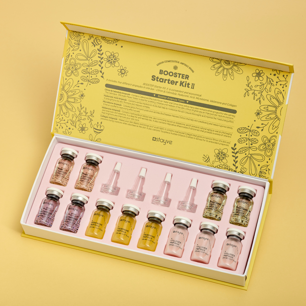 One box contains 12x Vial Ampoules featuring five high-performance formulations