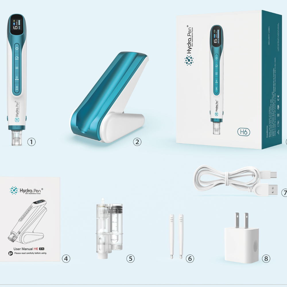 Hydra Pen H6 Bút Microneedling Thẩm Thấu Serum Nâng Cao với Liệu Pháp Ánh Sáng