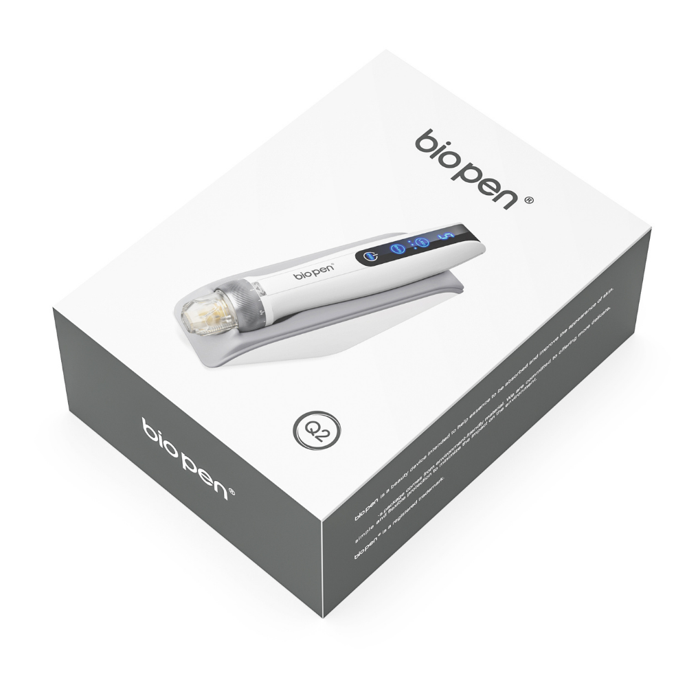 Bio Pen Q2 от Dr. Pen 3-в-1 Microneedling ручка с LED светотерапией и Microcurrent
