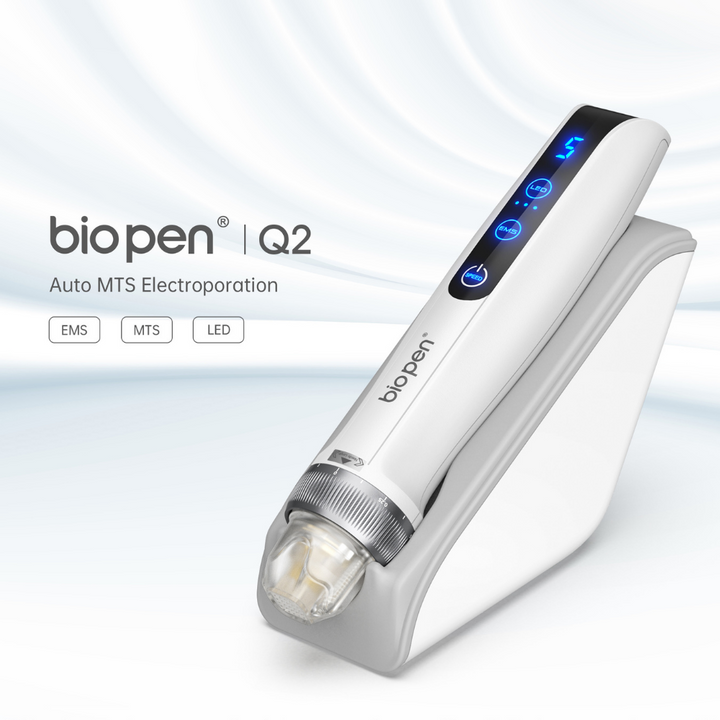 Bio Pen Q2 от Dr. Pen 3-в-1 Microneedling ручка с LED светотерапией и Microcurrent
