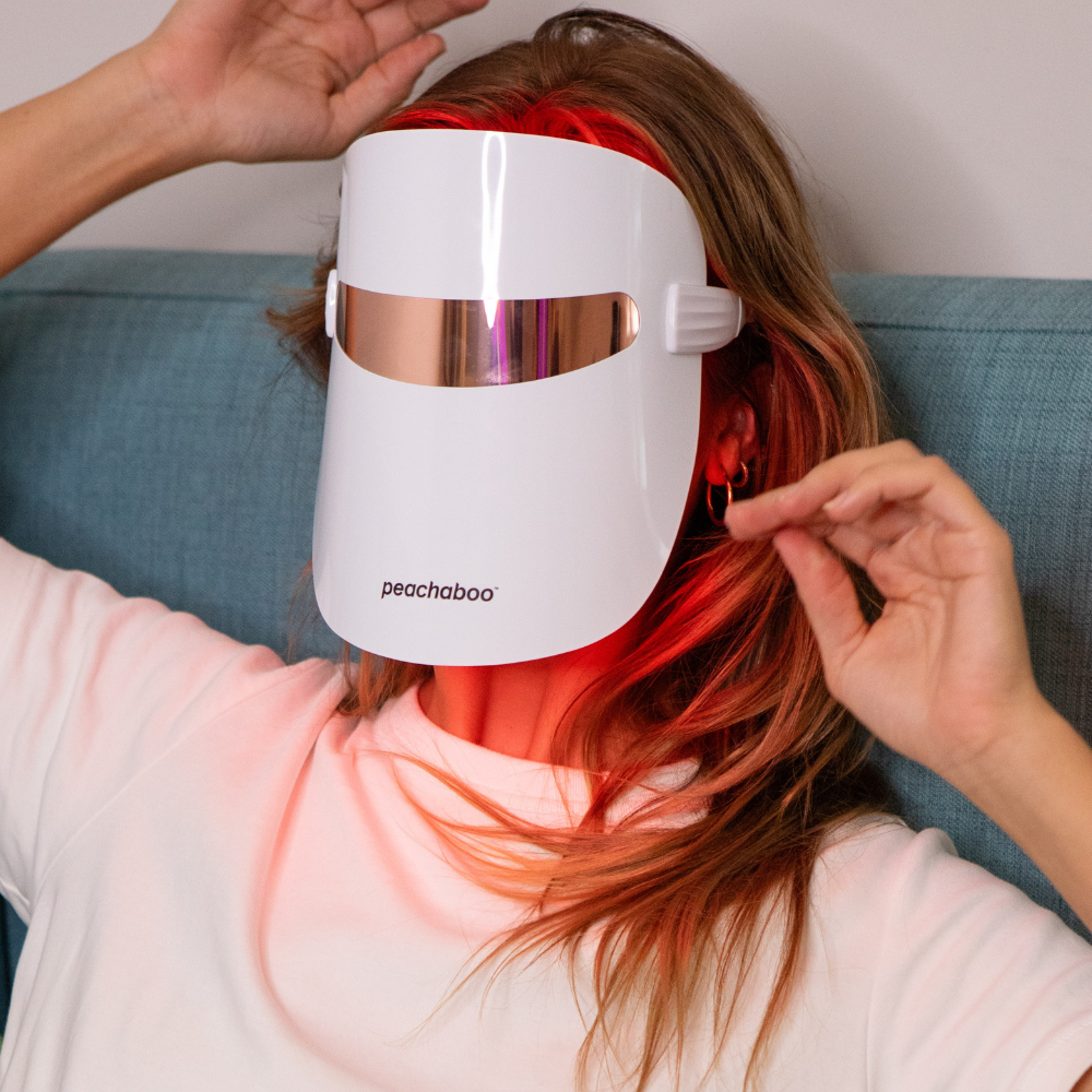 Mascarilla de terapia de luz LED Peachaboo Glo