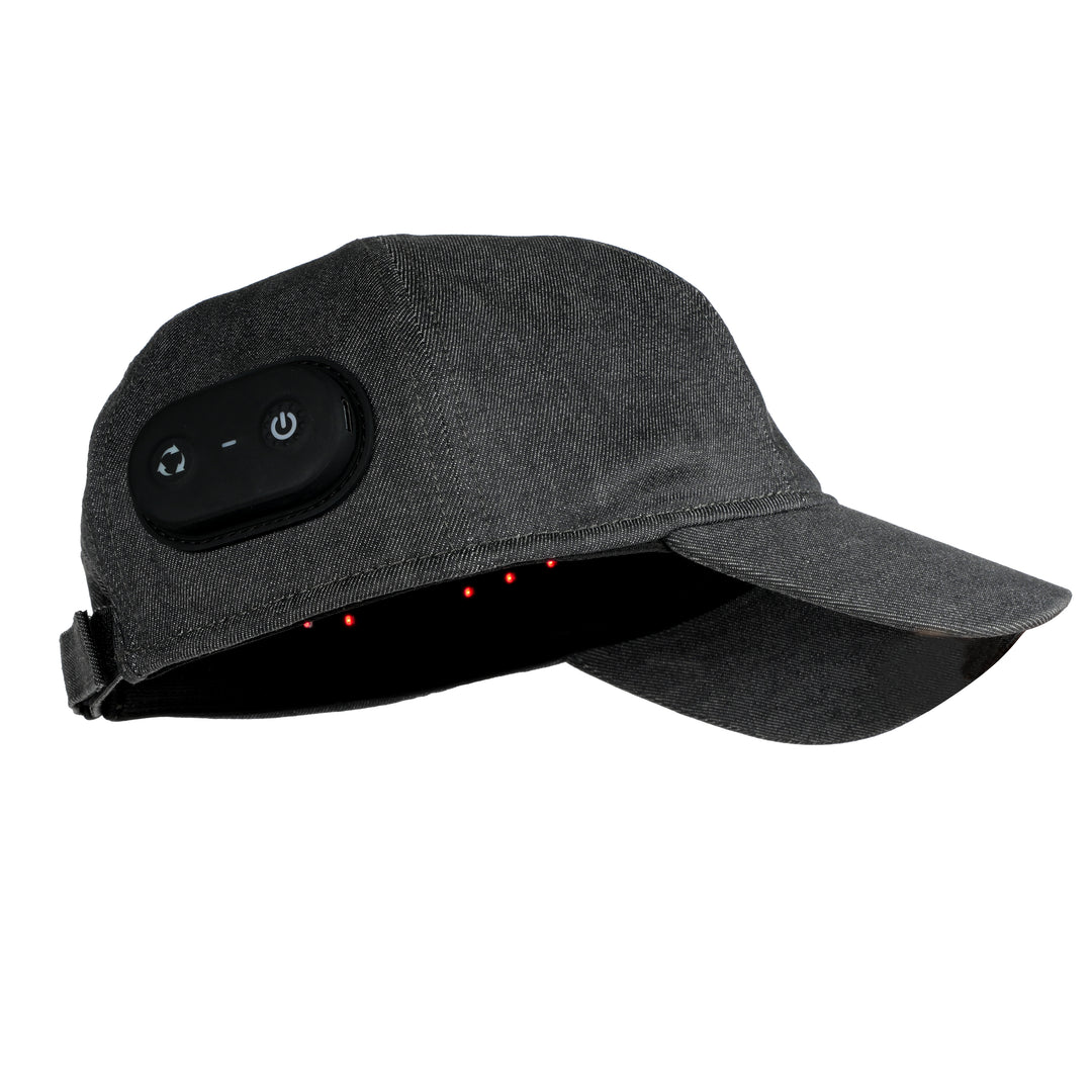 Side view of Reboot TravelMax Red LED Light Therapy Laser Cap