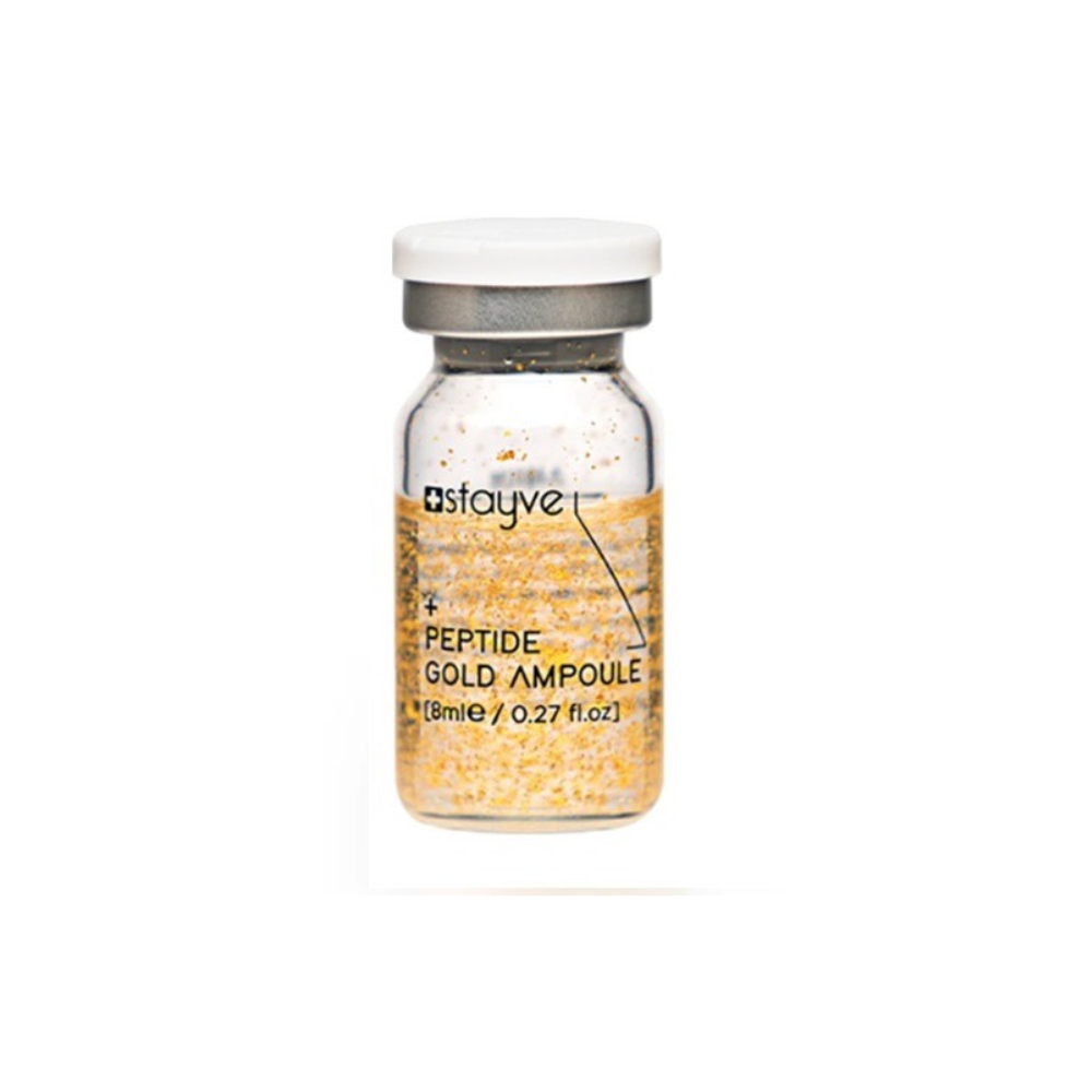 Close up on Stayve Peptide Gold Ampoule