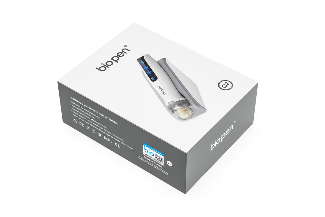 Bio Pen Q2 от Dr. Pen 3-в-1 Microneedling ручка с LED светотерапией и Microcurrent