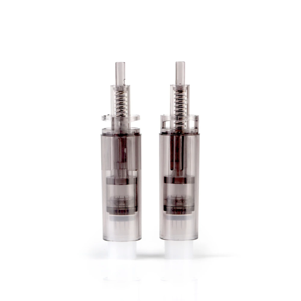 two Dr pen A7 microneedling pin cartridge standing
