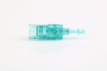 Load image into Gallery viewer, Dr pen A6S nano aqua green microneedling pin cartridge side view 