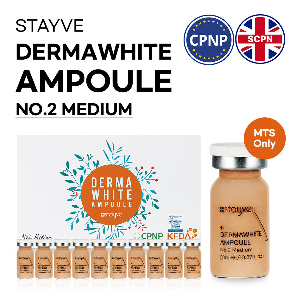 Stayve BB Glow Dermawhite Ampoule - No 2 Medium packaging with certified CPNO and SCPN logo