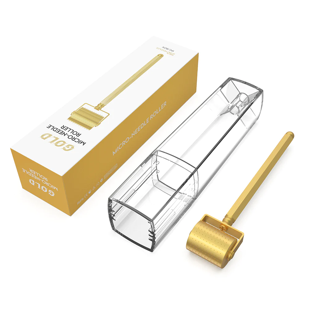 24K Gold Plated Lux Derma Roller (250 Pins)