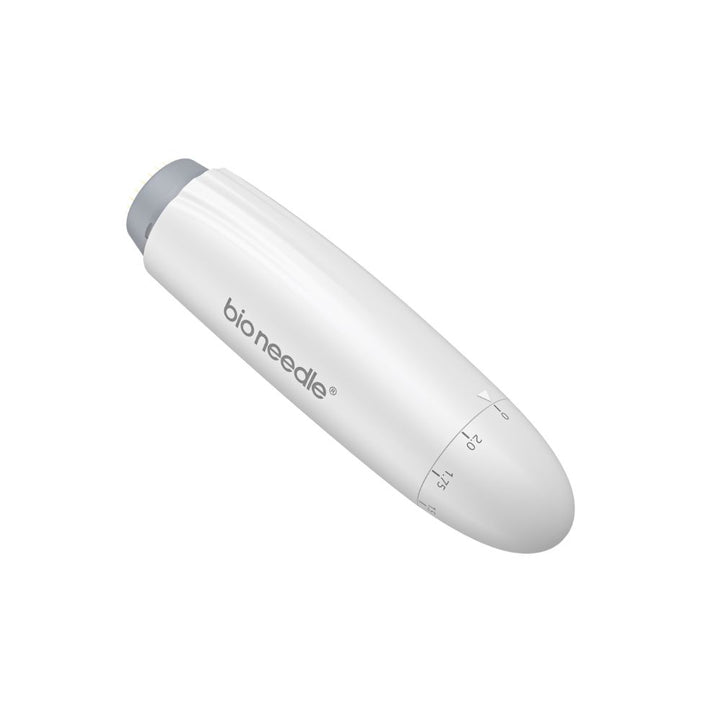Bio Needle 60-Pin Scalp Derma Stamp with adjustable depth dial and round needle head for targeted scalp care