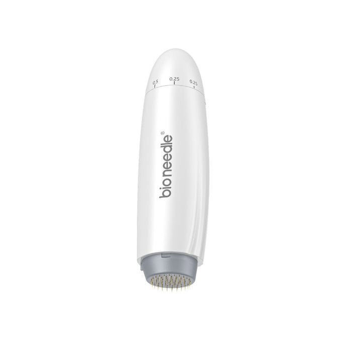 Bio Needle 60-Pin Scalp Derma Stamp front view showing round needle head for scalp microneedling
