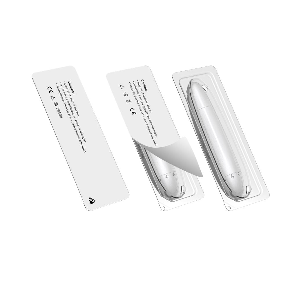 Bio Needle 60-Pin Scalp Derma Stamp shown in sterile blister packaging for hygienic storage