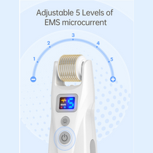 Load image into Gallery viewer, Bio Roller G5 Rechargeable Derma Roller with LED and EMS (540 Pins) level illustration