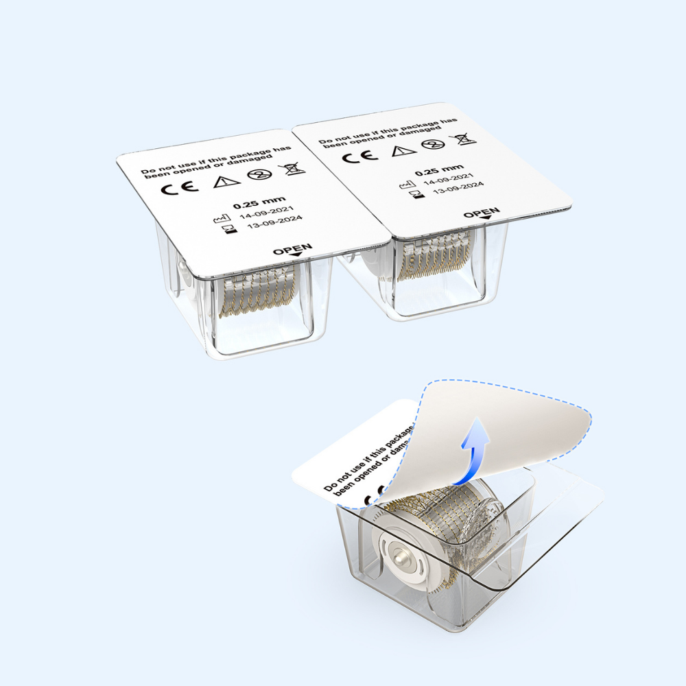 Bio Roller G5 Rechargeable Derma Roller with LED and EMS (540 Pins) sterile pack of cartridge