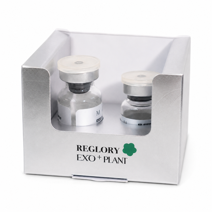 Reglory EXO+Plant Centella Asiatica skin booster open box with two treatment vials