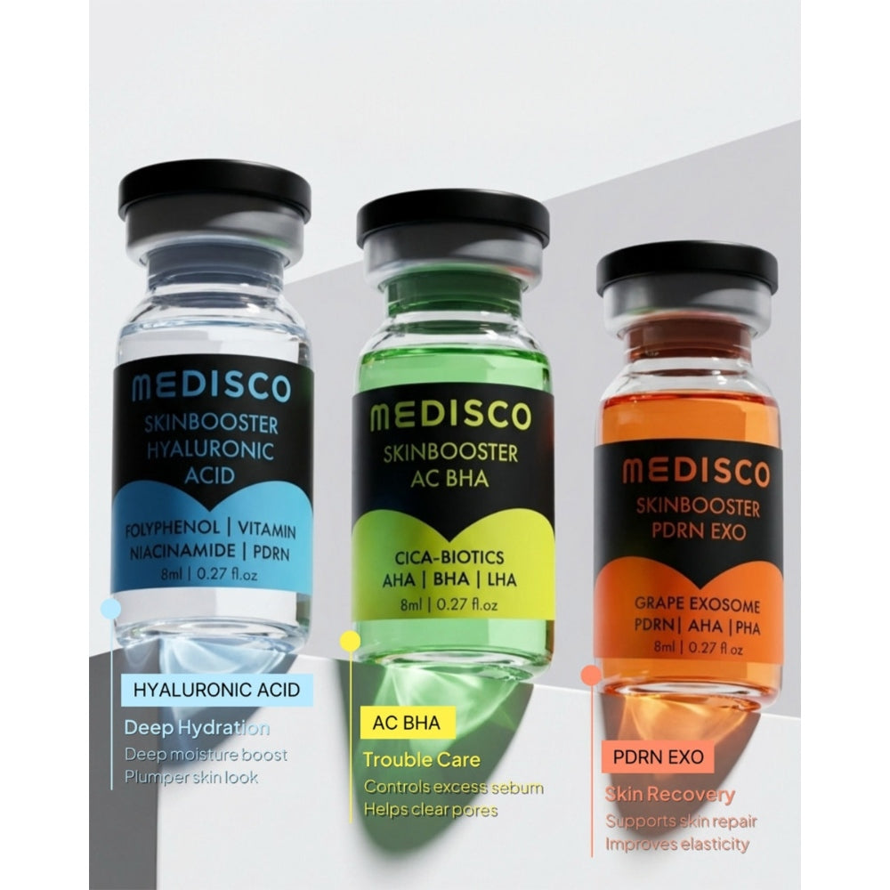 3 different Medisco SkinBooster benefits explanation