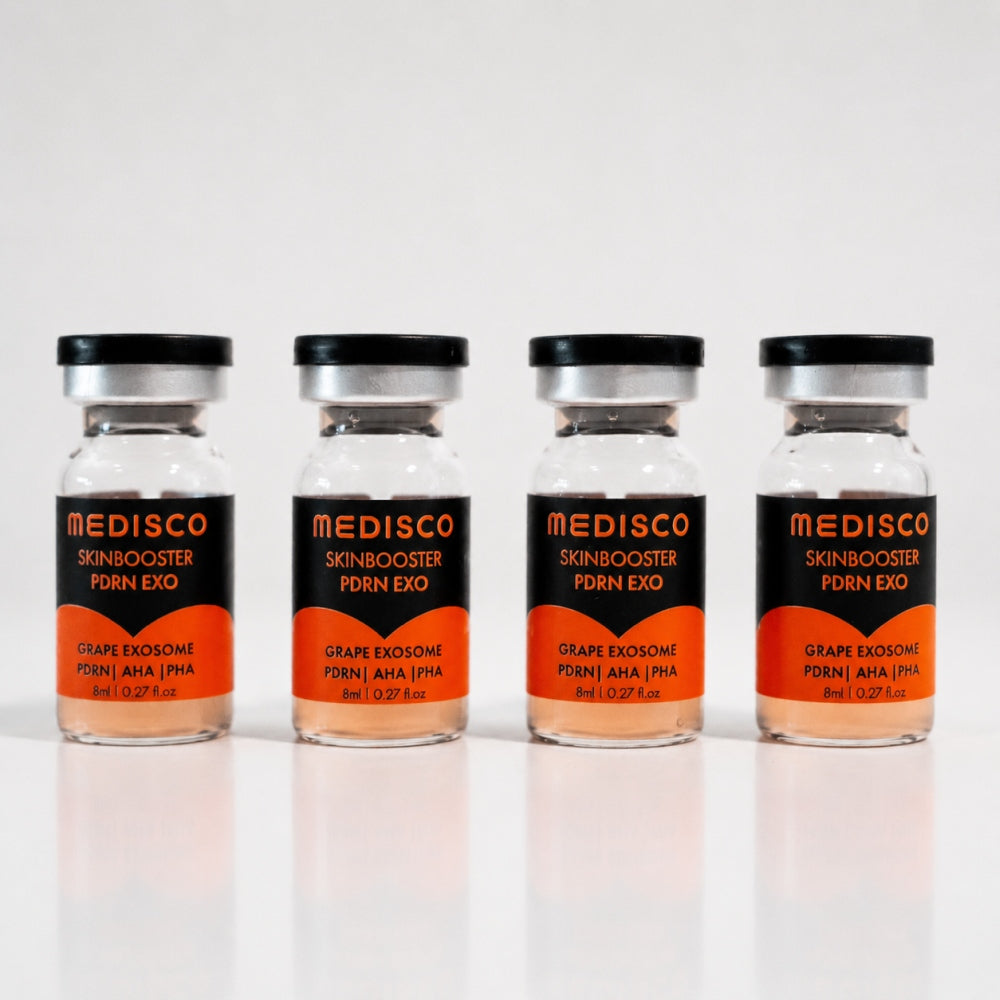 4 x Medisco Skinbooster PDRN EXO vials with grape exosome, PDRN, AHA and PHA
