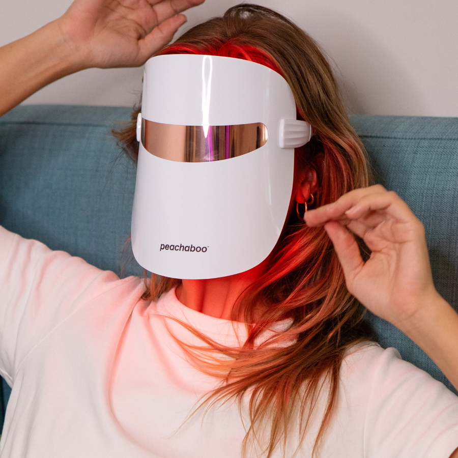 Peachaboo Glo LED Light Therapy Mask | At-home LED Therapy – Dr Peachaboo Glo LED Light Therapy Mask | At-home LED Therapy – Dr