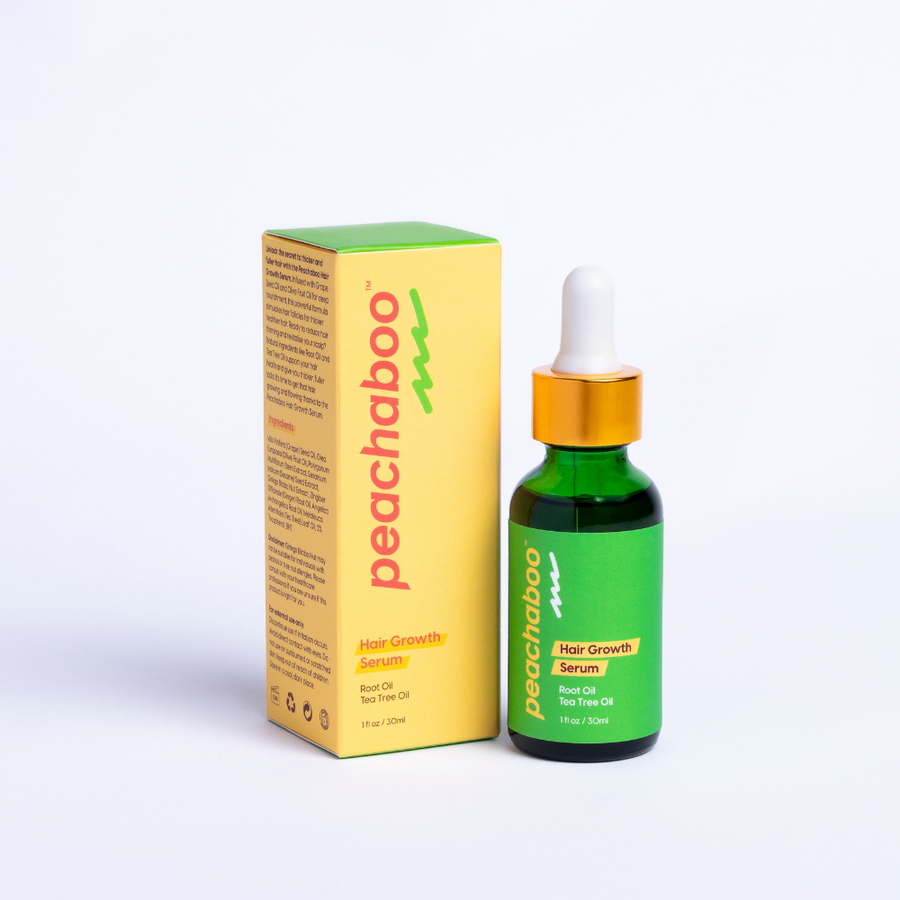 Peachaboo Hair Growth Serum 30ml – a scalp-focused serum that helps nourish and support healthy hair growth.