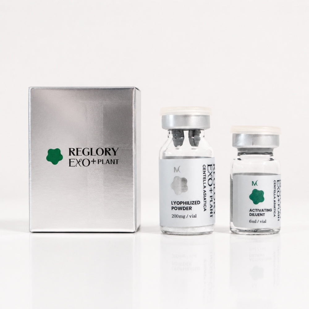 Reglory EXO+Plant Centella Asiatica skin booster kit with powder and diluent vials