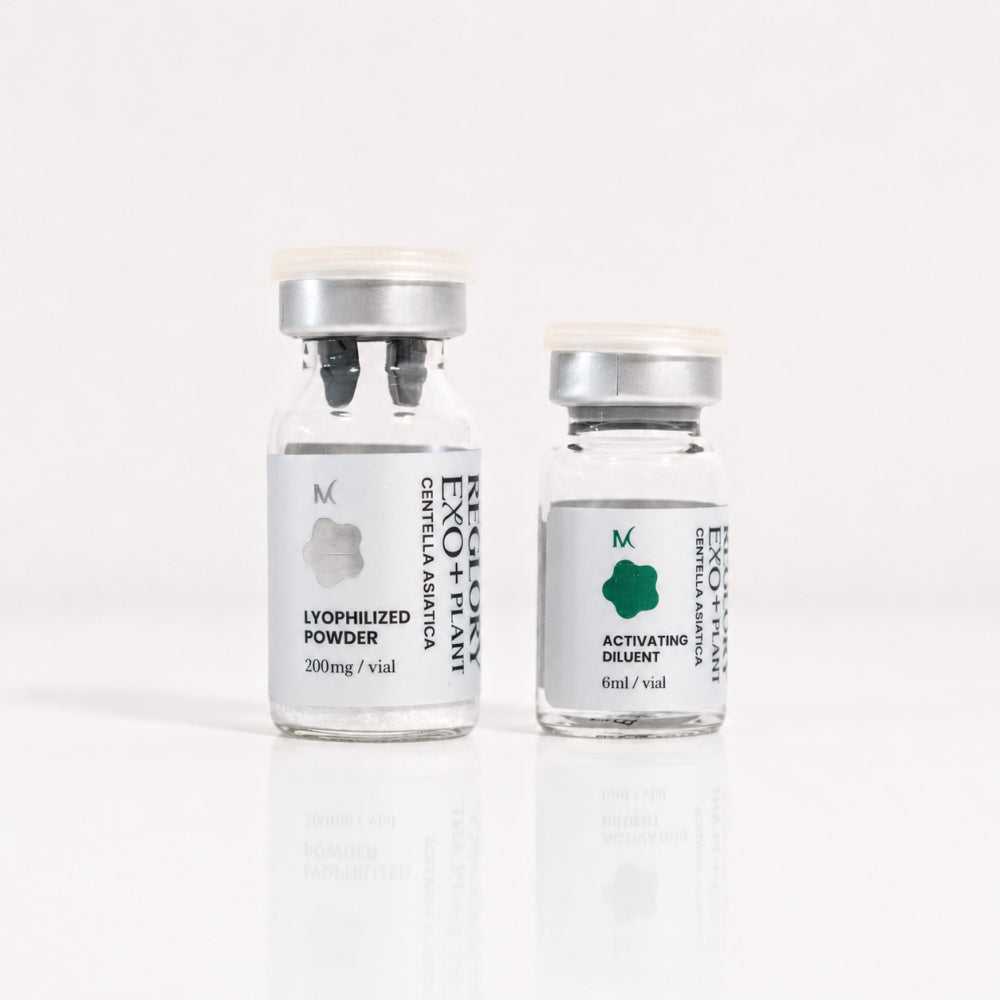 Reglory EXO+Plant Centella Asiatica skin booster powder vial and activating diluent