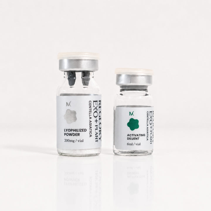Reglory EXO+Plant Centella Asiatica skin booster powder vial and activating diluent