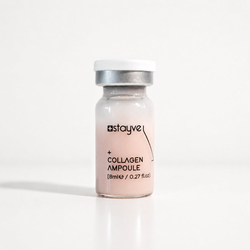Stayve Collagen Ampoule vial with pink formula for skin firming and hydration treatments