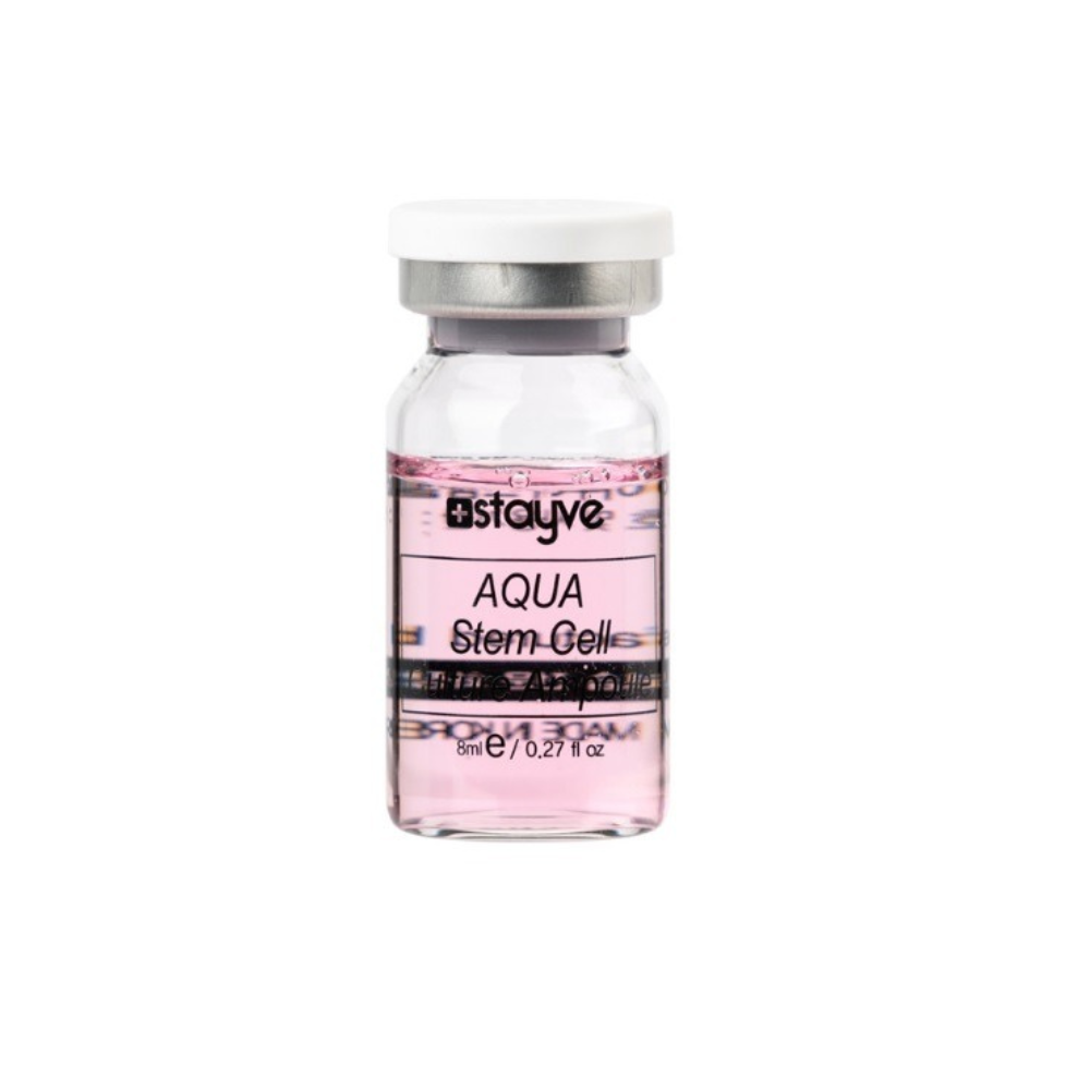 Close up on Stayve Aqua Stem Cell Culture Ampoule
