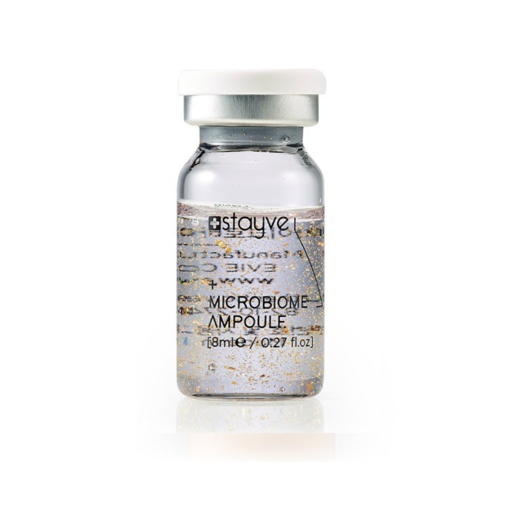 Close up on Stayve Microbiome Ampoule (8ml each)