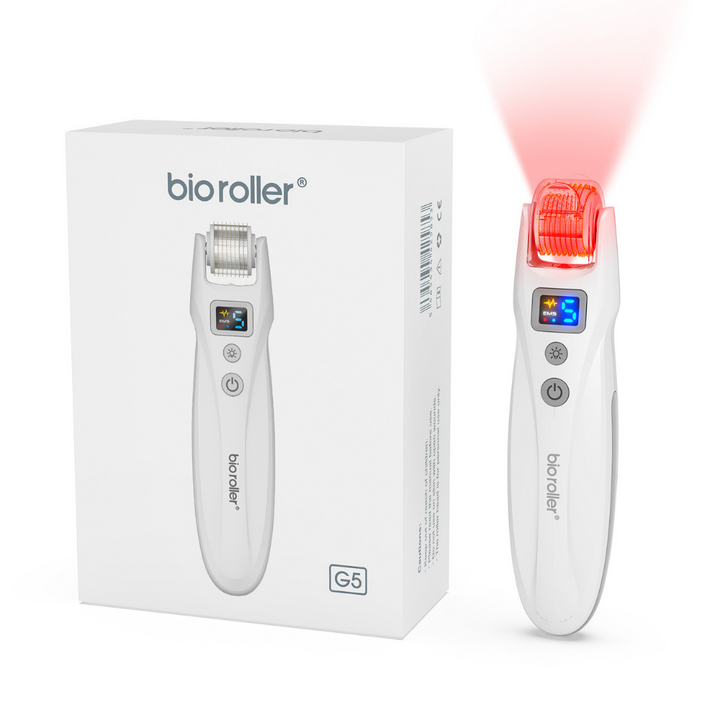 Bio Roller G5 Rechargeable Derma Roller with LED and EMS (540 Pins)