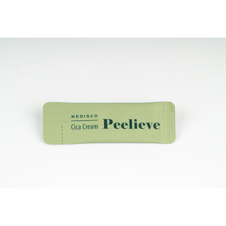 Single Medisco Peelieve Cica Cream 2ml sachet for hygienic skincare aftercare