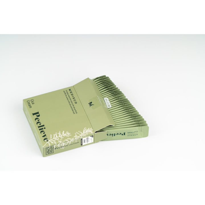 Medisco Peelieve Cica Cream box with 30 individual 2ml cica cream sachets