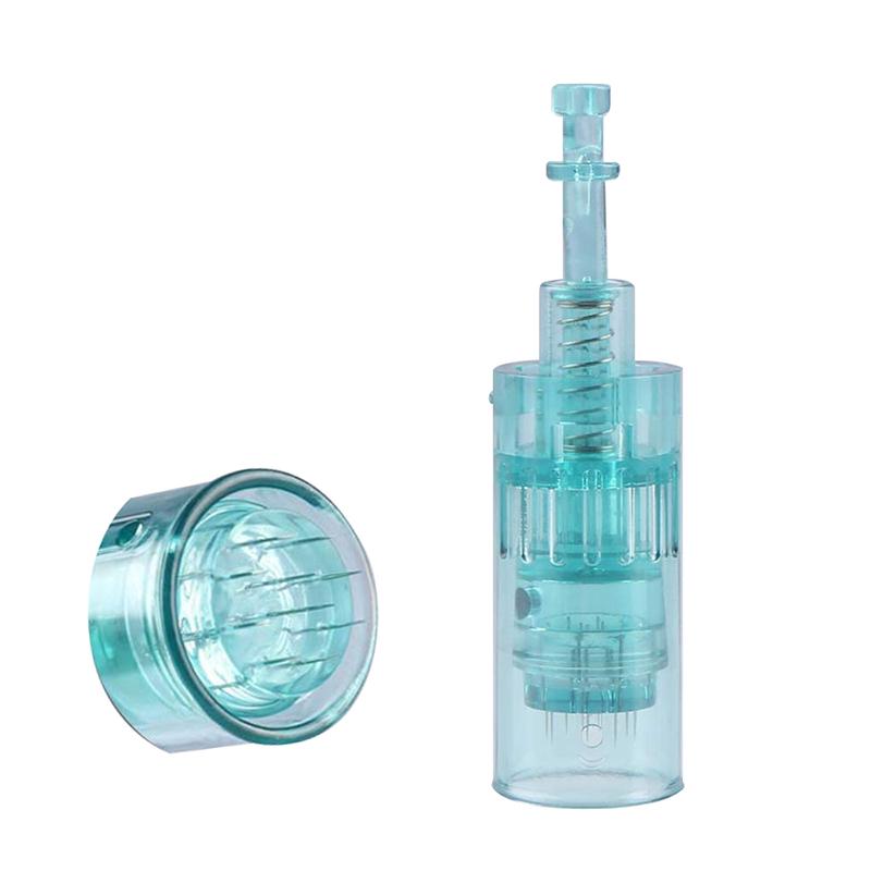 Dr pen A6S pin cartridge aqua green standing