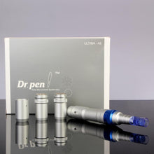 Load image into Gallery viewer, Image of Dr. Pen Ultima A6 Professional Plus device with batteries and box