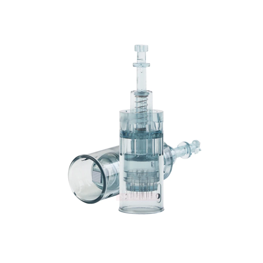 two Dr pen M8 microneedling cartridge  standing and flat view