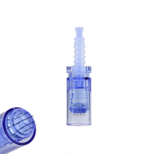 Load image into Gallery viewer, Dr pen A6 Ultima microneedling pin cartridge dark blue front view 