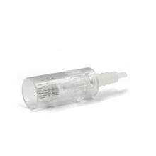 Load image into Gallery viewer, Dr pen M5 white microneedling pin cartridge side view 