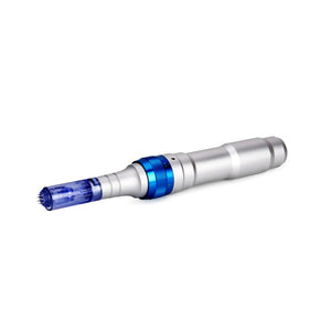 dr pen A6 Ultima blue microneedling pen flat side view