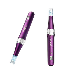 two dr pen X5 Ultima purple microneedling pen front view
